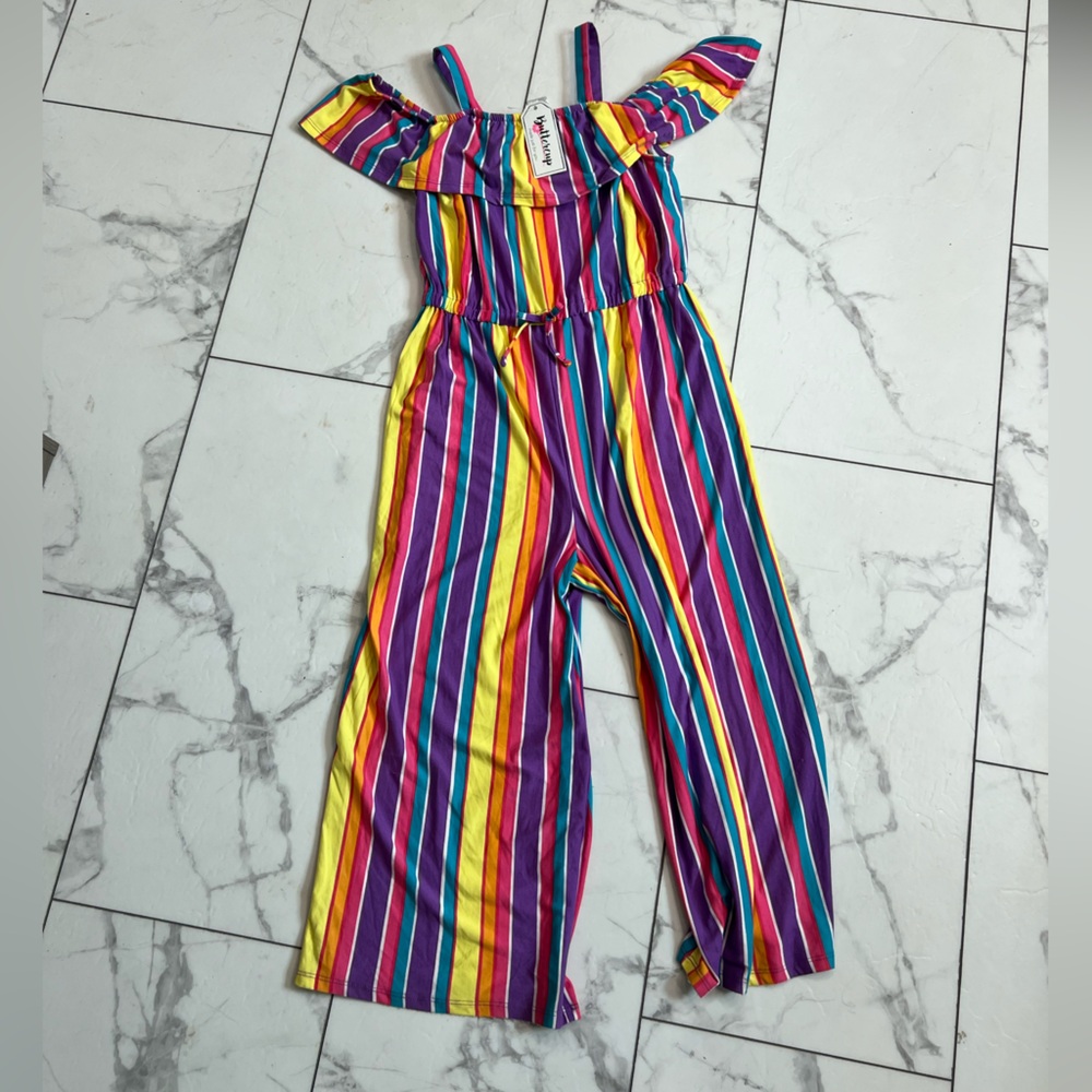 ButterCup Purple and Yellow Jumpsuit Vibrant Wide-Leg Design